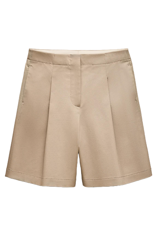 ZW Collection Bermuda Shorts With Darts