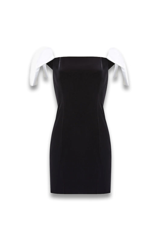 Velvet Carey Satin Bow Mini Dress