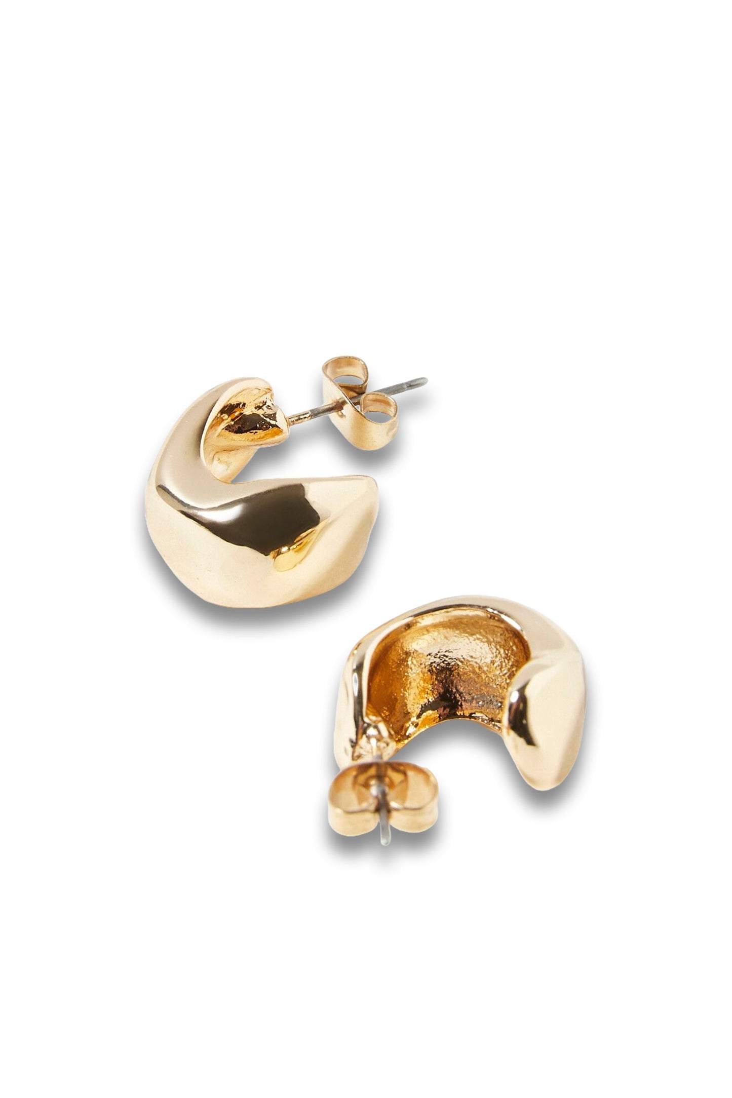 Orlaith Smooth Gold Tone Hoop Earrings Mini