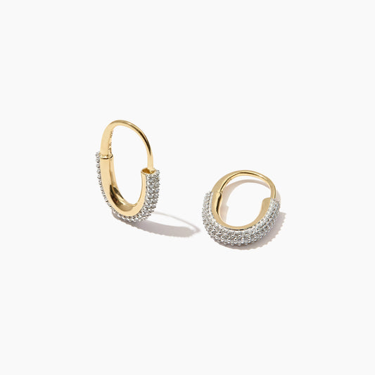 Roscida Pavé Oval Hoops