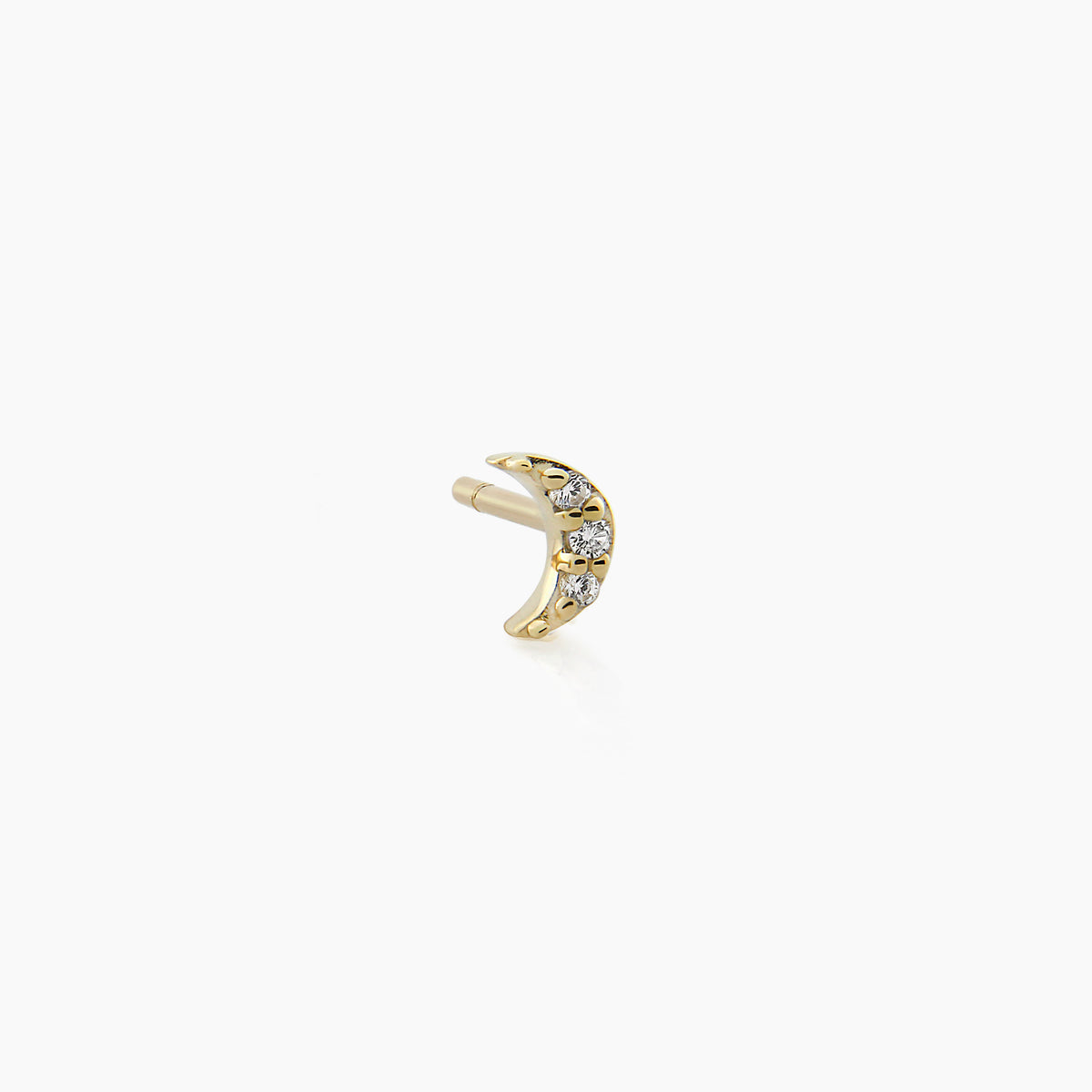 Diamond Moon Stud