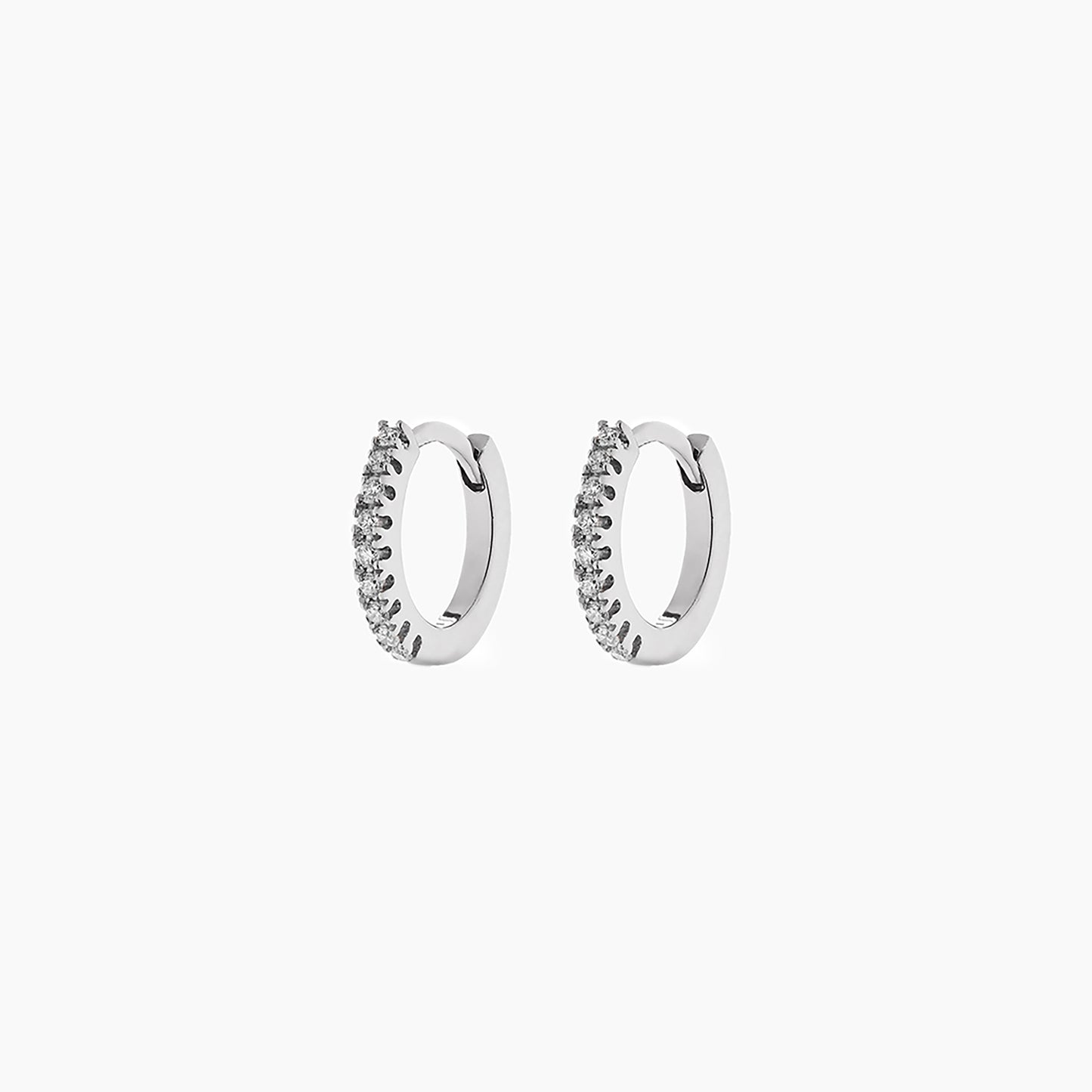 Diamond Huggie Hoops