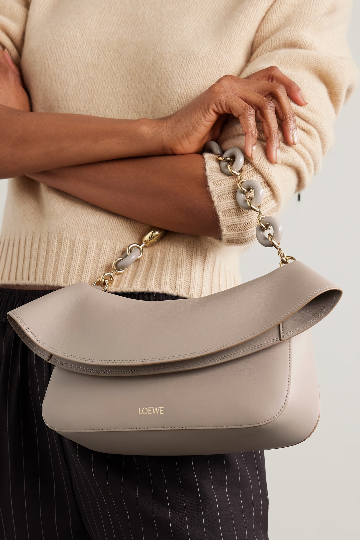 Ola Medium Embellished Leather Shoulder Bag