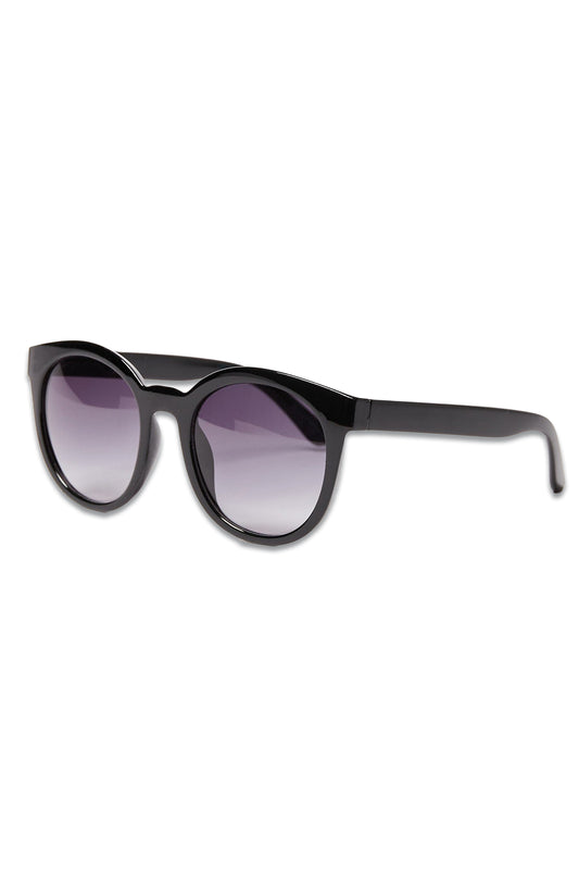 Black Preppy Round Sunglasses