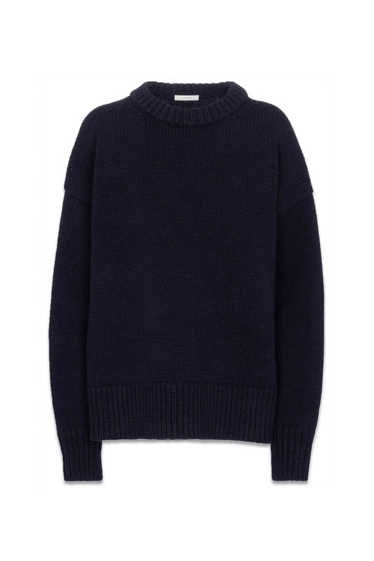 Ophelia Navy Wool and Cashmere Sweater