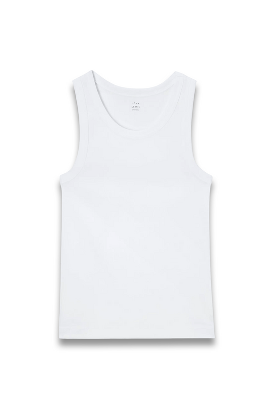 Organic Cotton Tank Top, White