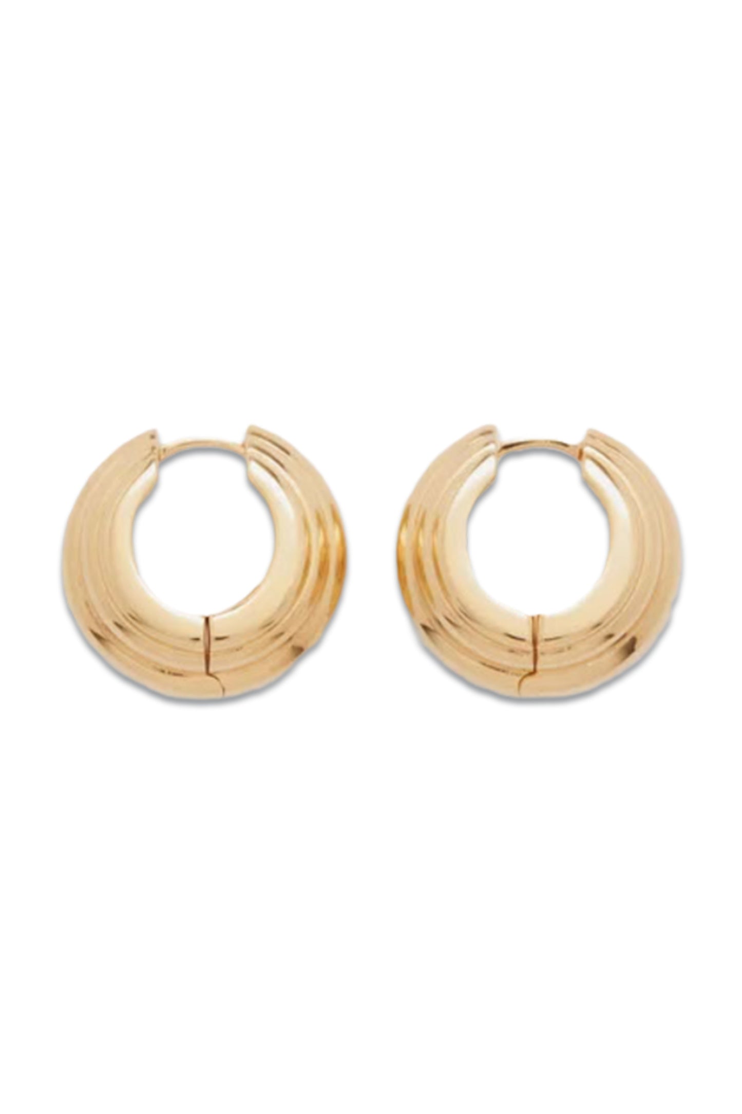 Ellipse Vermeil Hoops Yellow Gold Vermeil