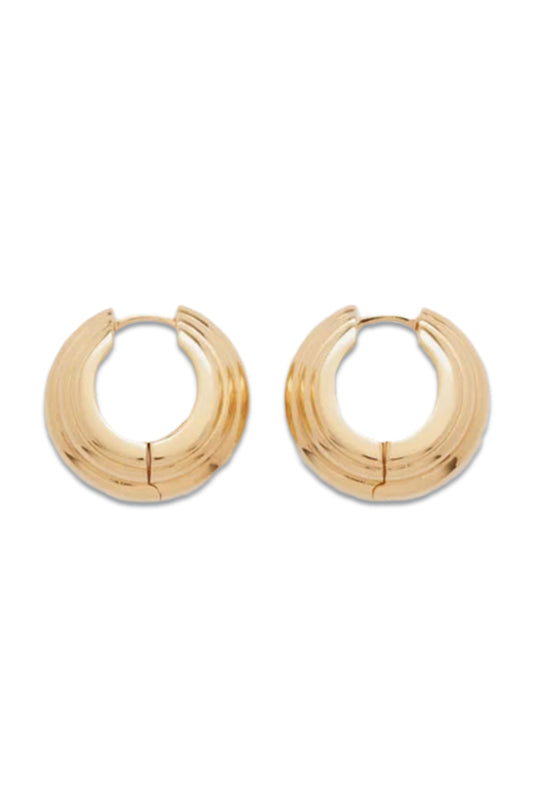 Ellipse Vermeil Hoops Yellow Gold Vermeil