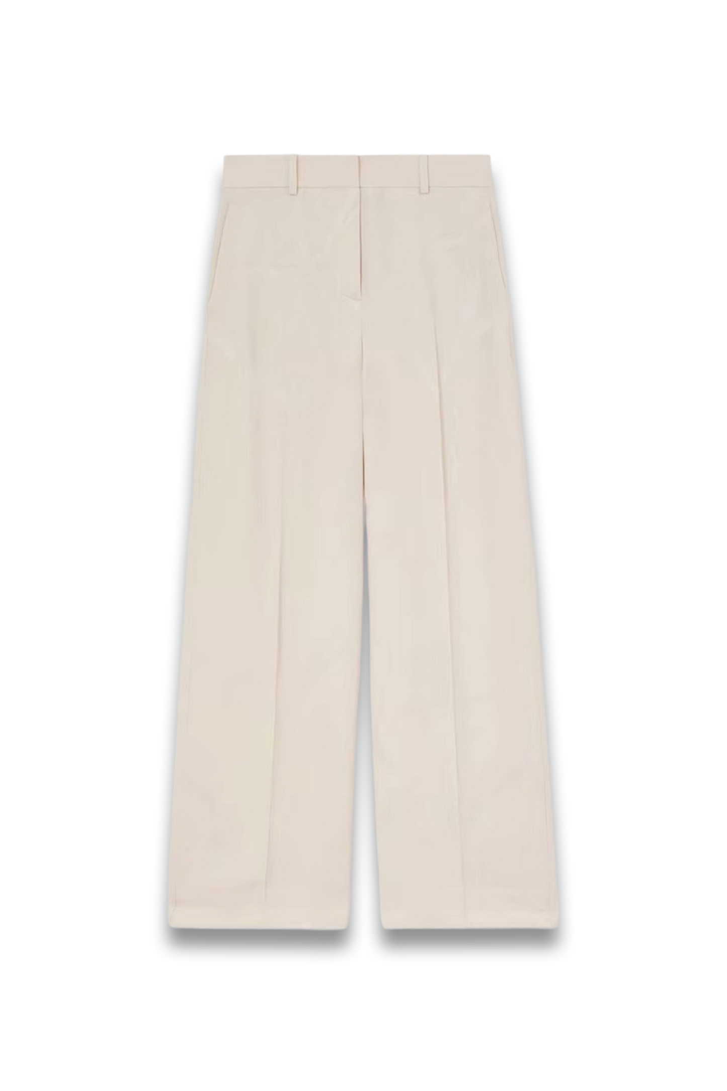 Ottie Jacquard Wide-Leg Suit Trousers in White