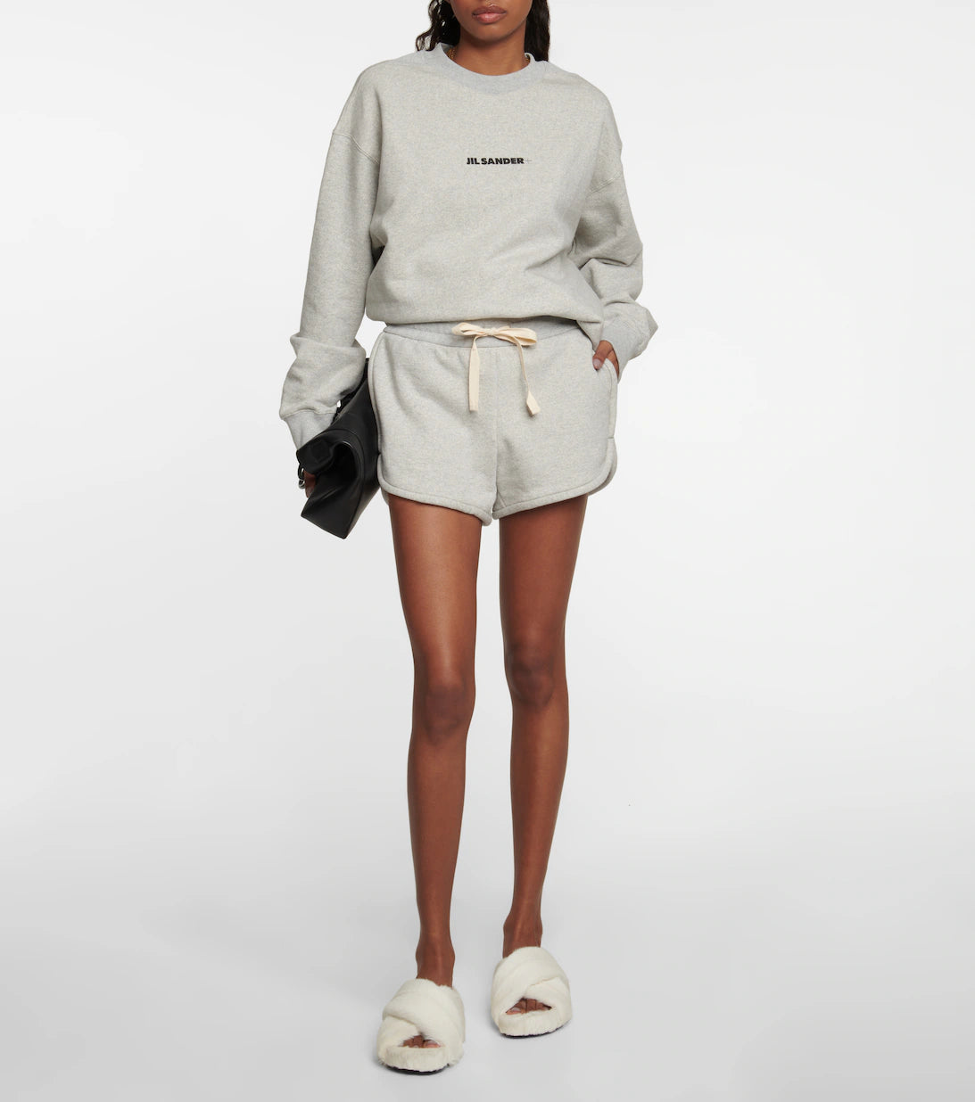 Grey Logo Cotton Sweatshirt