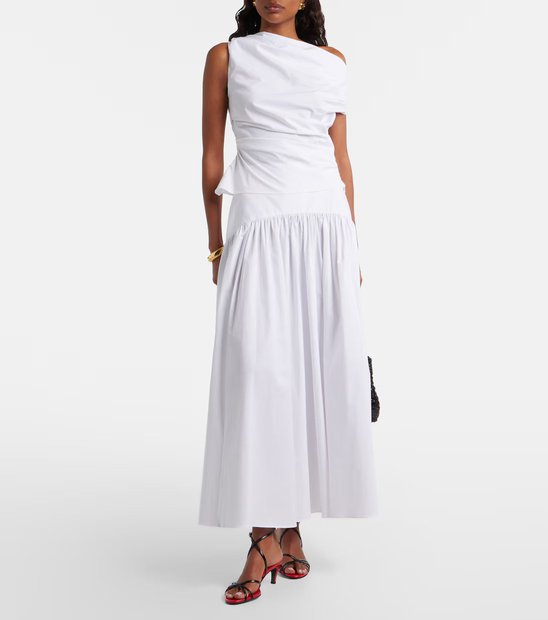 Procida Cotton Poplin Maxi Skirt