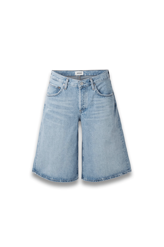 Baggy V-Waist Denim Shorts
