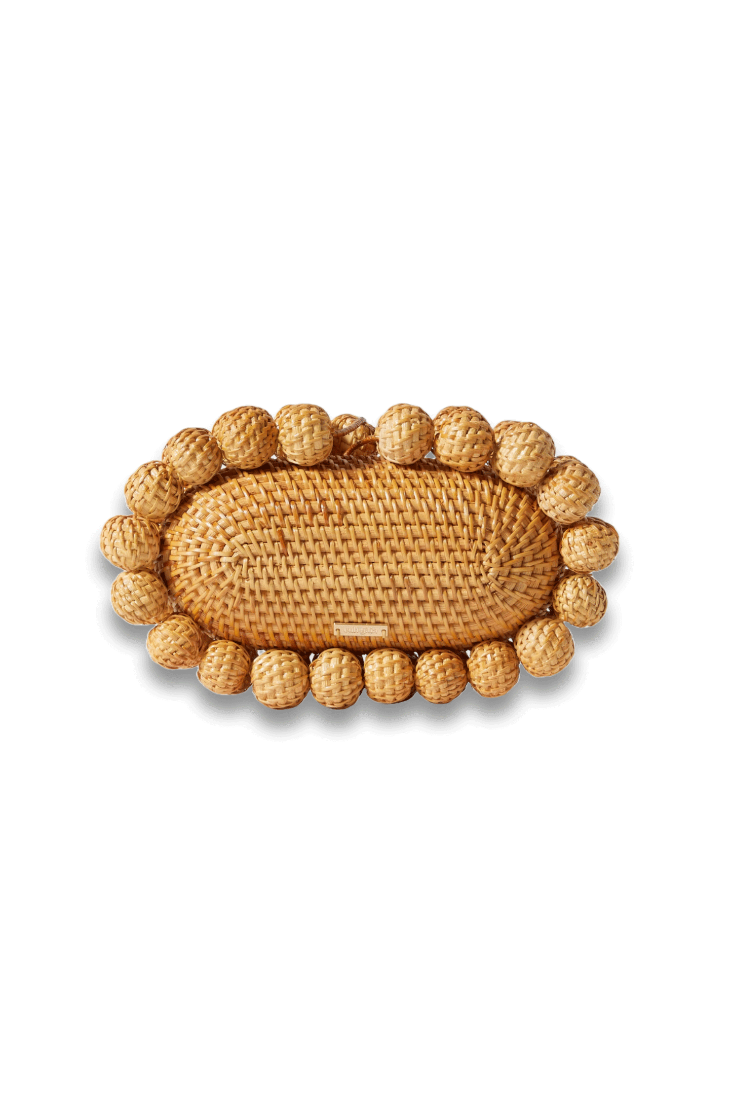 Jaya Beaded Rattan Clutch