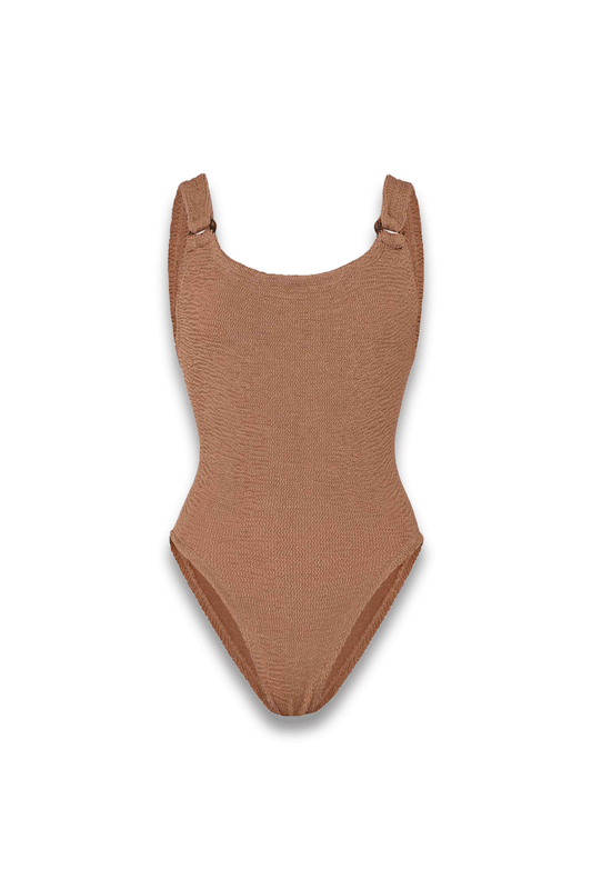 Domino Swim in Metallic Cocoa