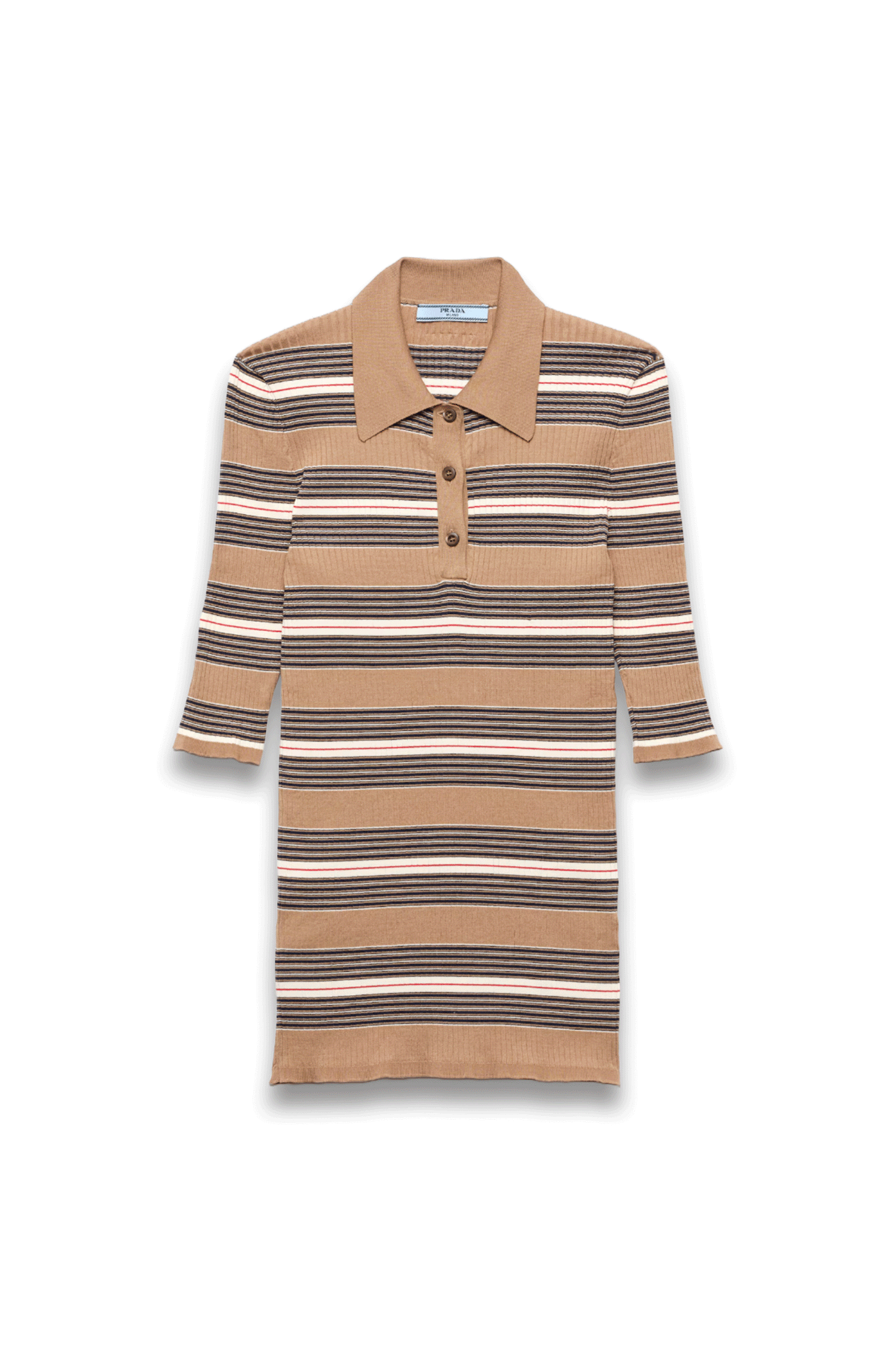 Striped Cotton Polo Shirt