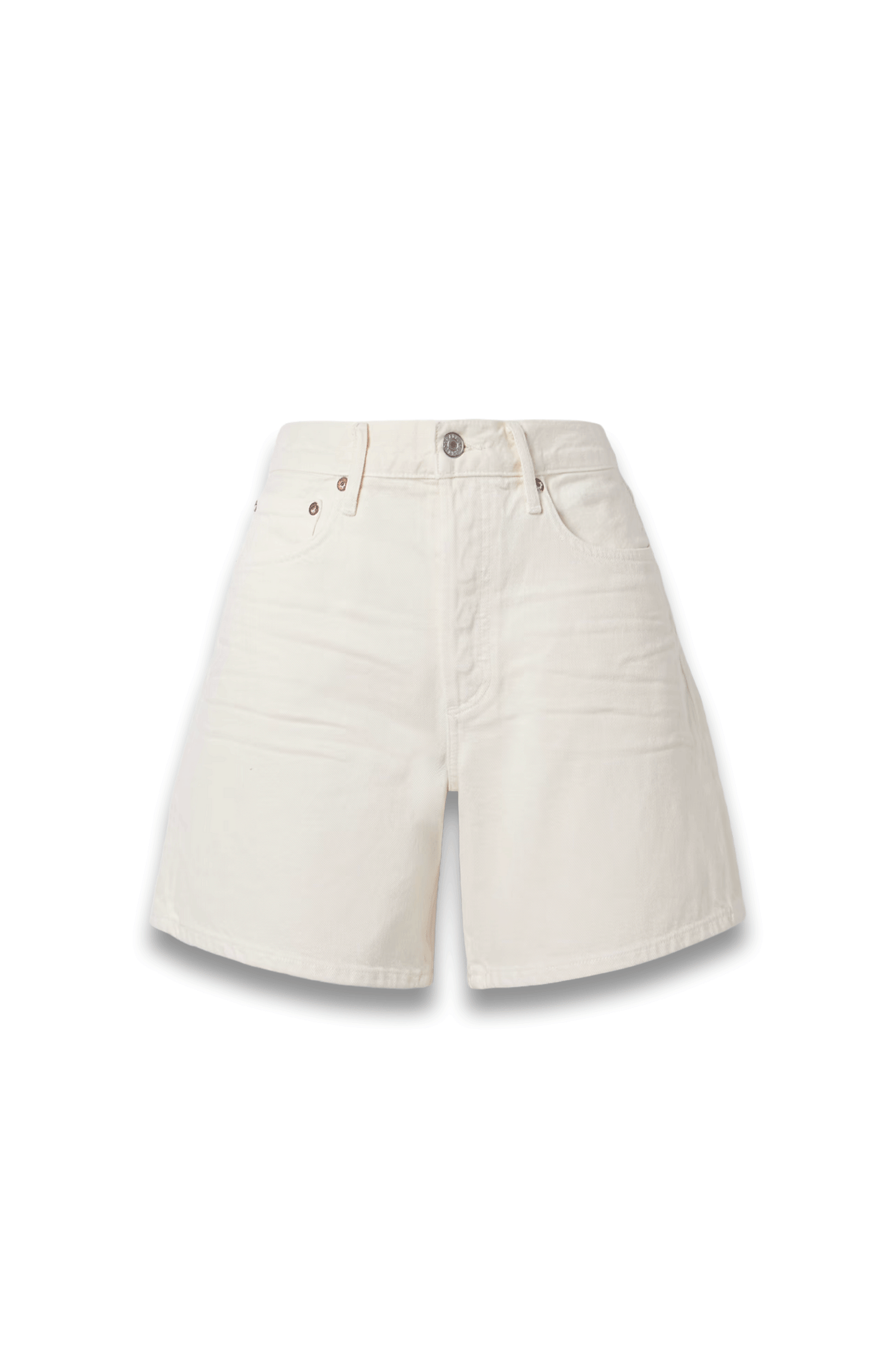 Dame Denim Shorts in Cream
