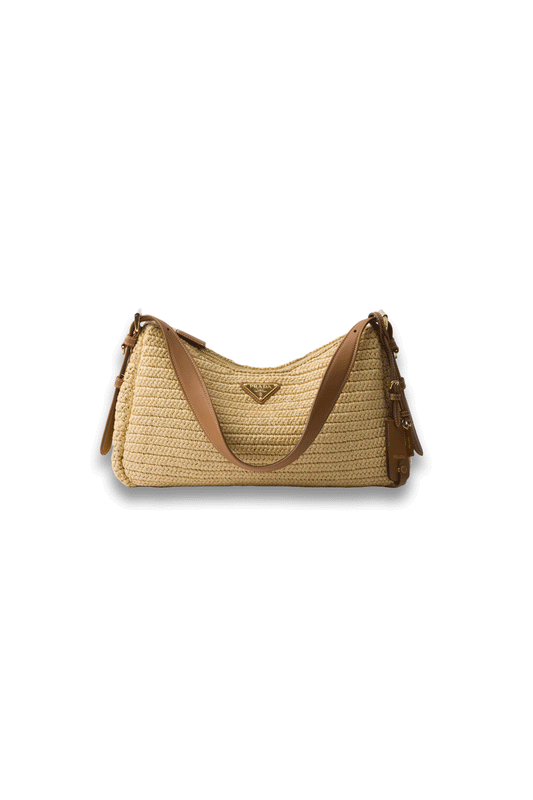 Aimée Large Crochet and Leather Bag