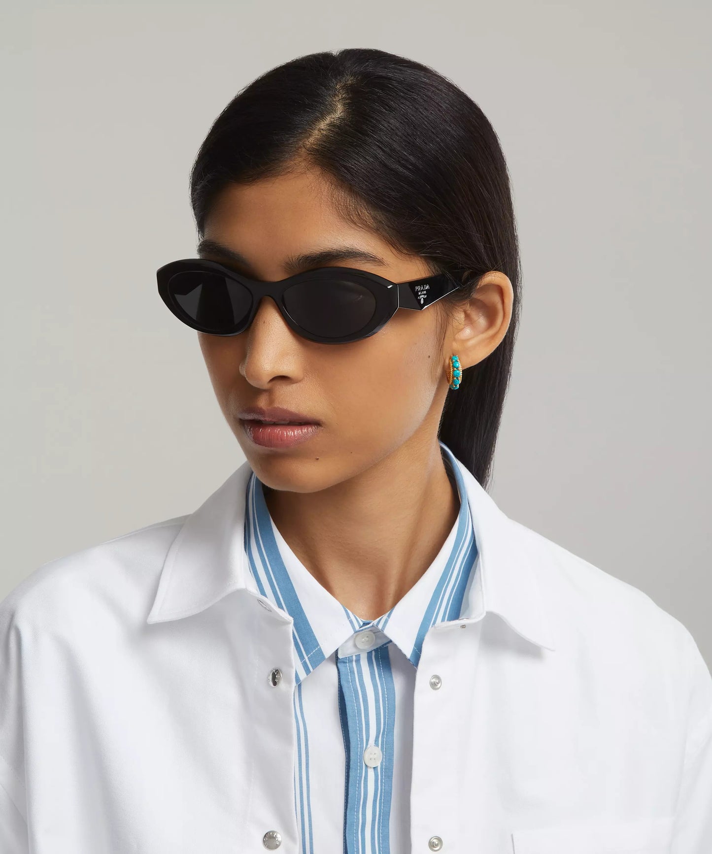 Oval Acetate Sunglasses