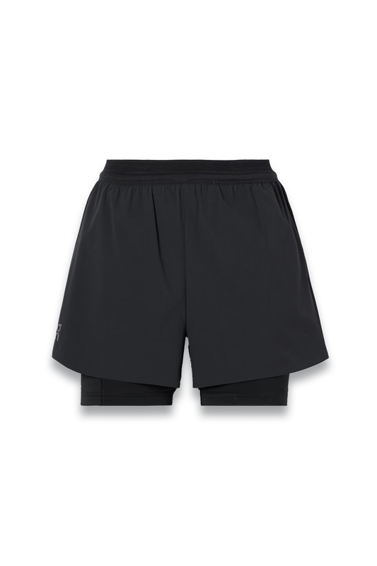 Pace Layered Recycled-Shell And Stretch-Jersey Shorts