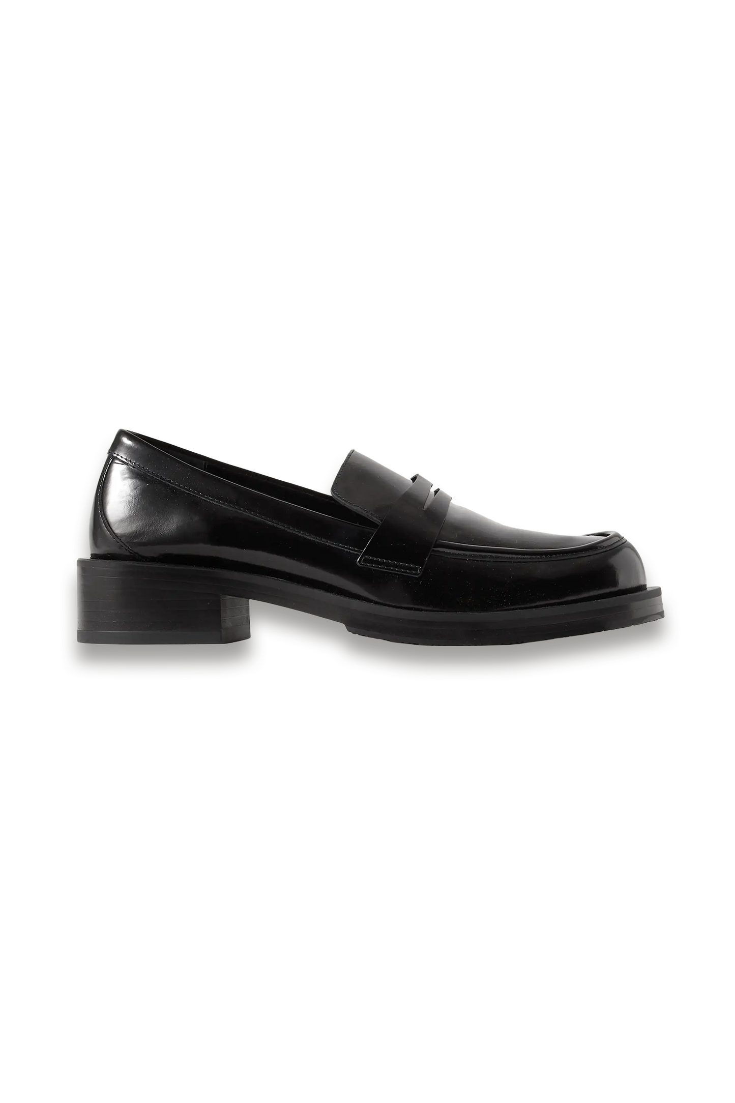 Palmer Glossed-leather Loafers