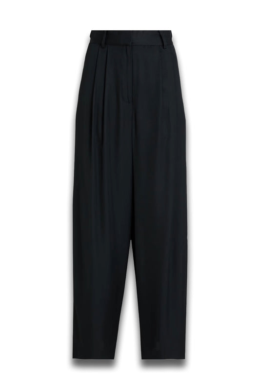 Piscali Pleated Satin Tapered Pants