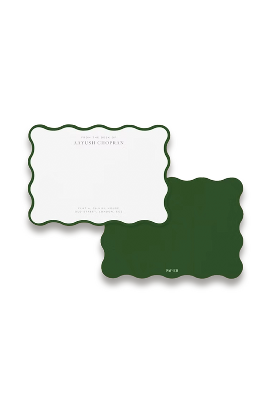 Classic Border Scalloped Notecard Set
