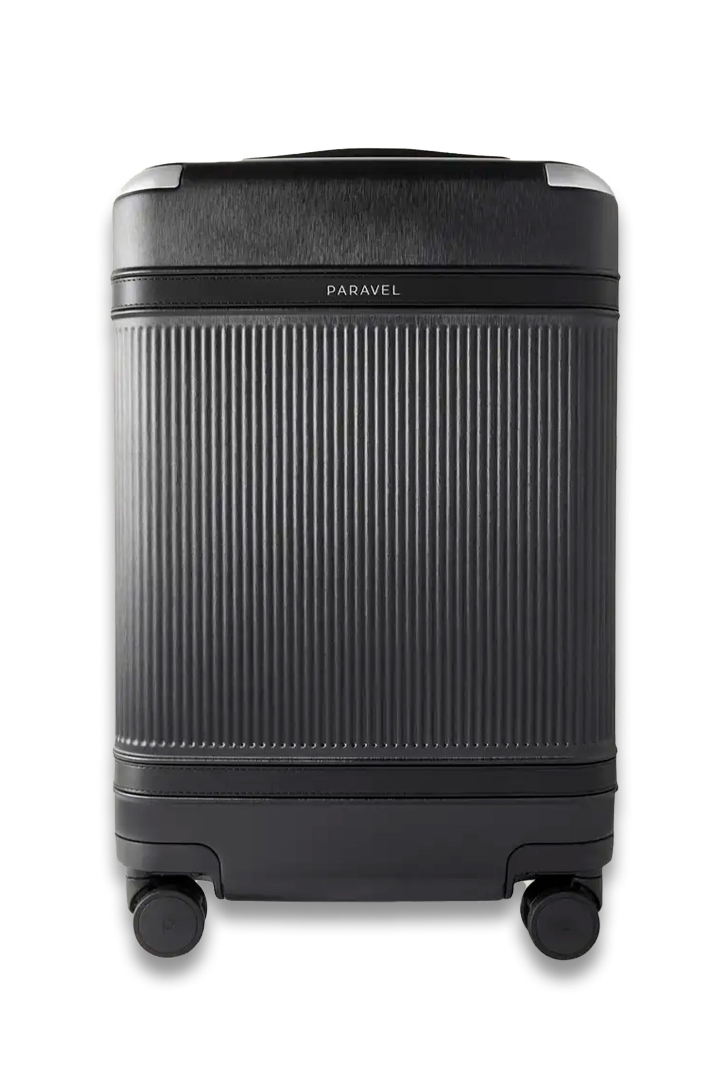 + NET SUSTAIN Aviator Carry-On Plus vegan leather-trimmed recycled hardshell suitcase black