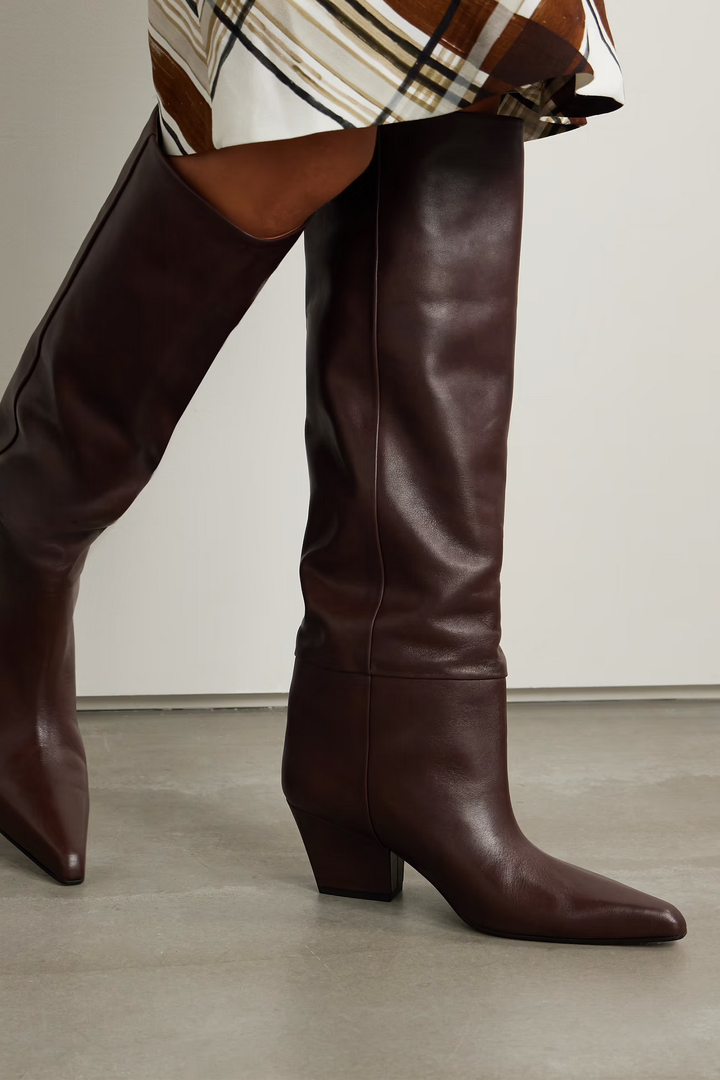 Jane Leather Knee Boots