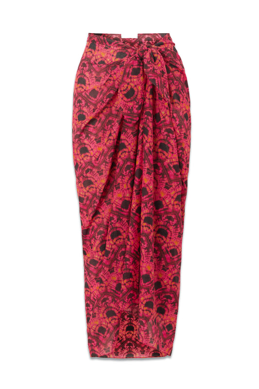 Paz Tie-dye Cotton-blend Sarong