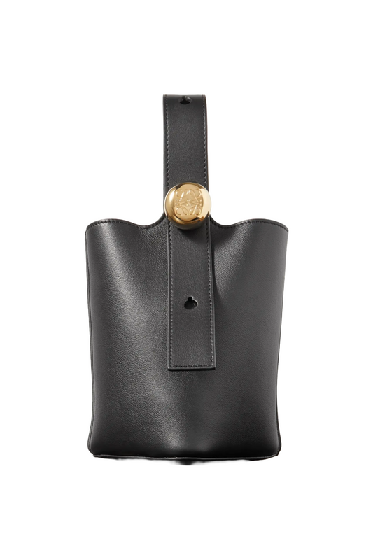 Pebble Black Mini Leather Tote