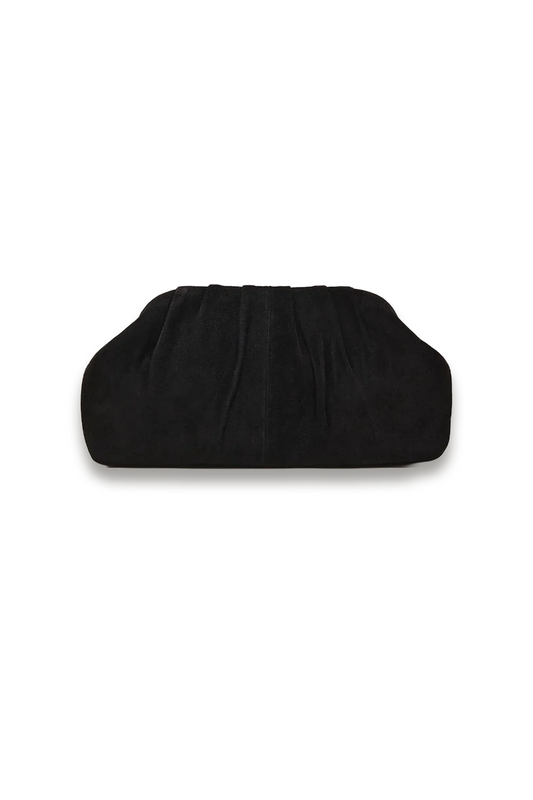 Suede Clutch Bag