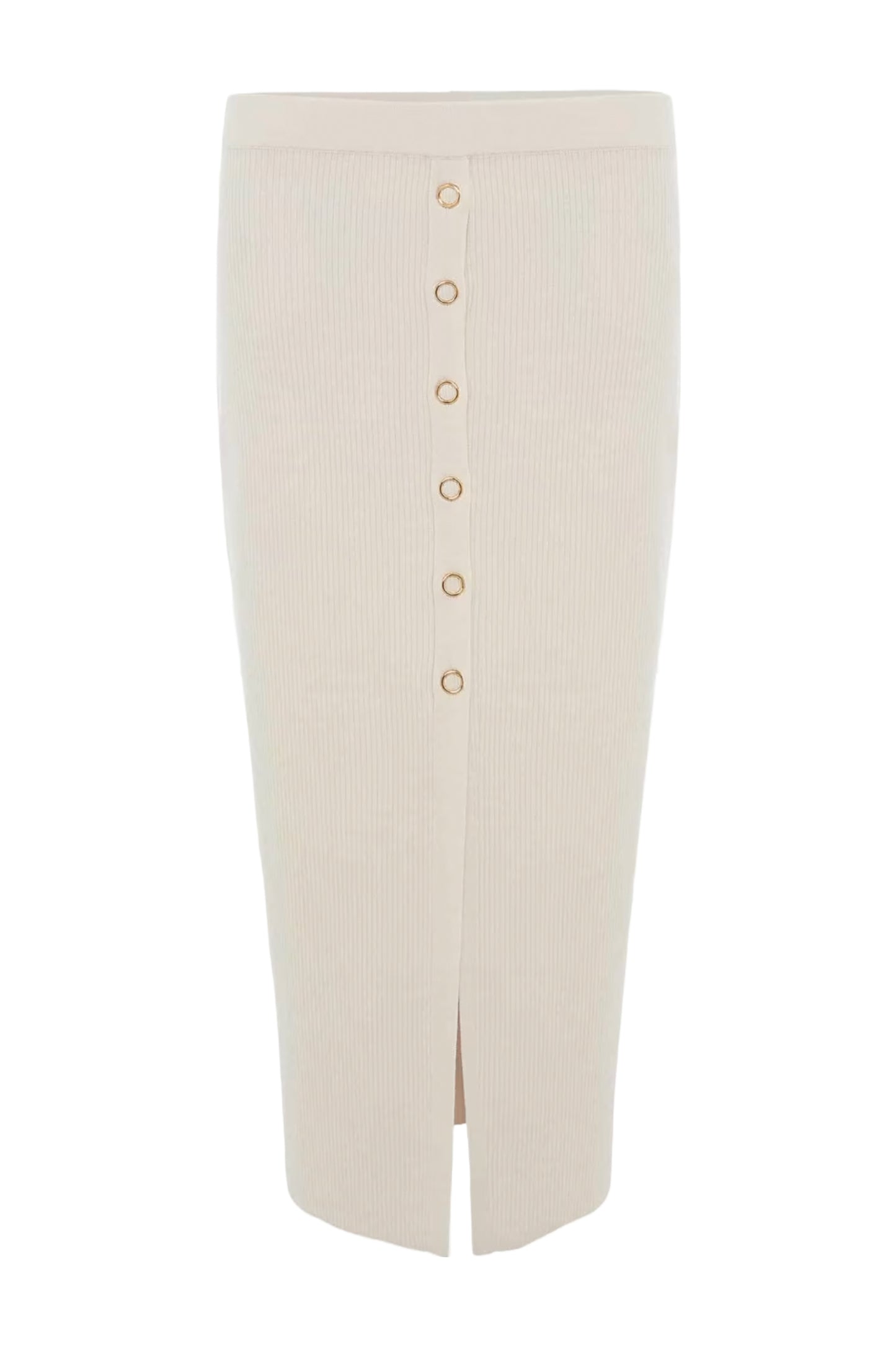 Irina Button Front Rib Skirt