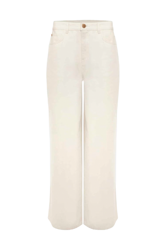 Lorelei Ecru Wide Leg Jean