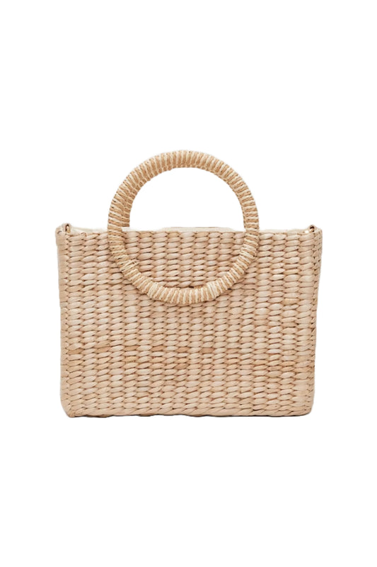 Mini Straw Tote Bag