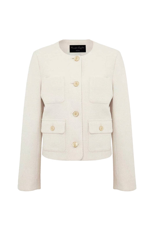 Ivory Petite Ripley Boucle Jacket