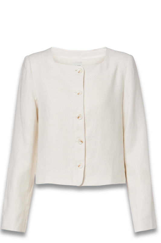 Emma Cropped Linen Jacket