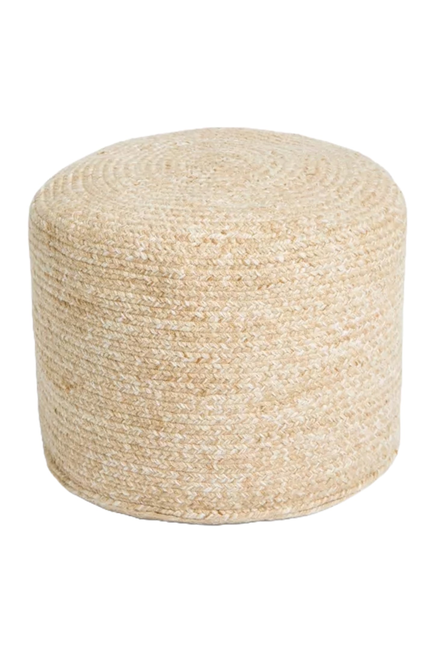 Jute Effect Outdoor Pouffe