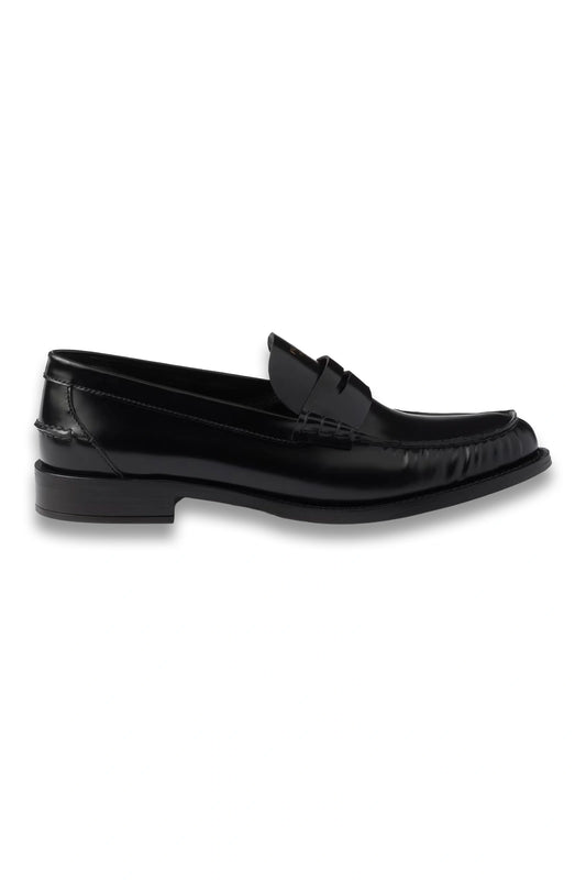 Brushed Leather Loafers