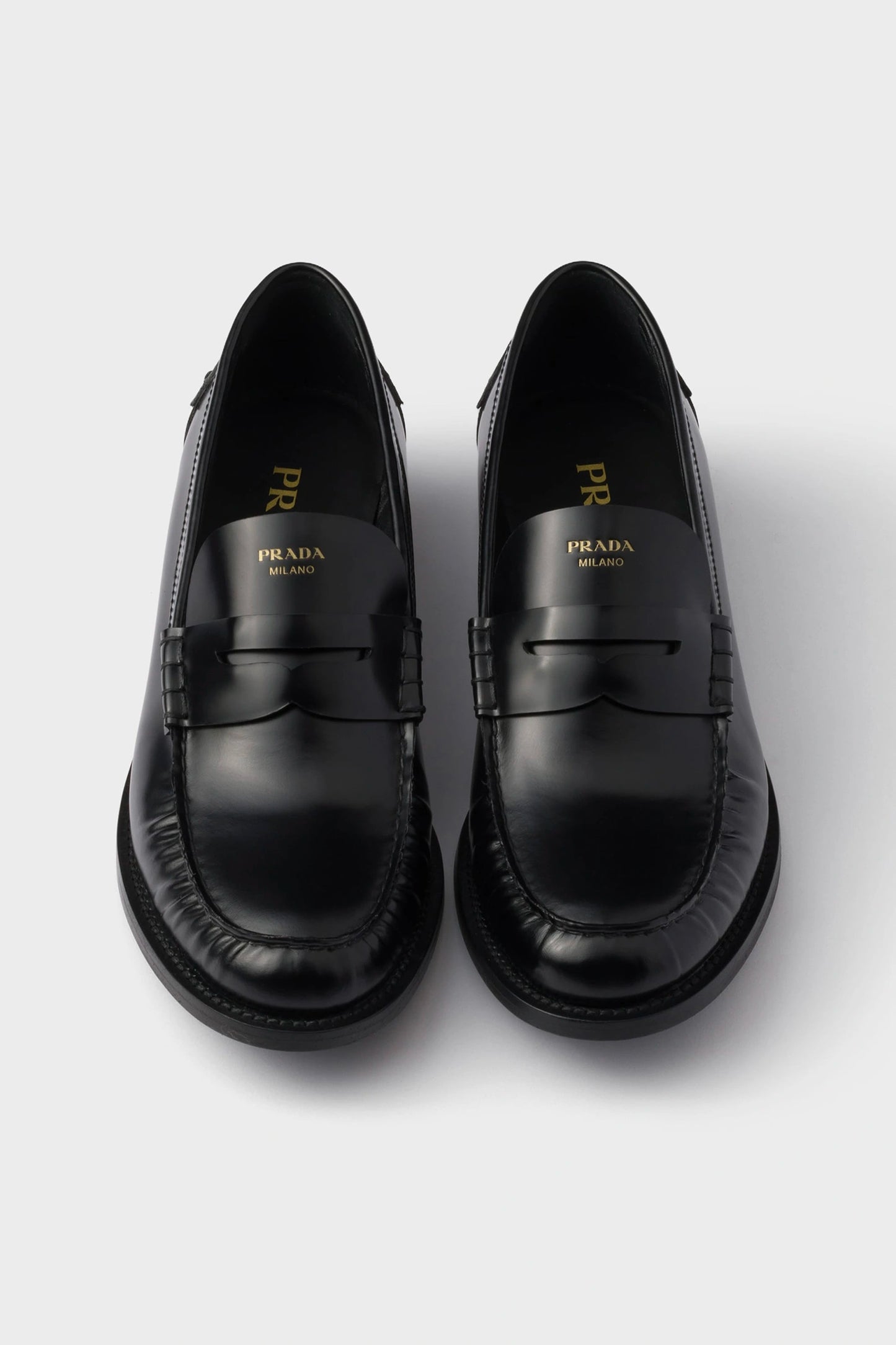 Brushed Leather Loafers