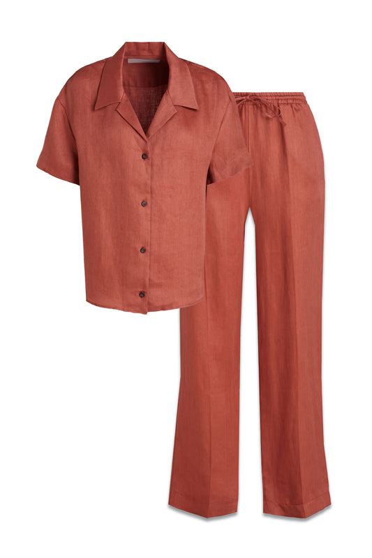 Prague Organic Linen Shirt and Trousers