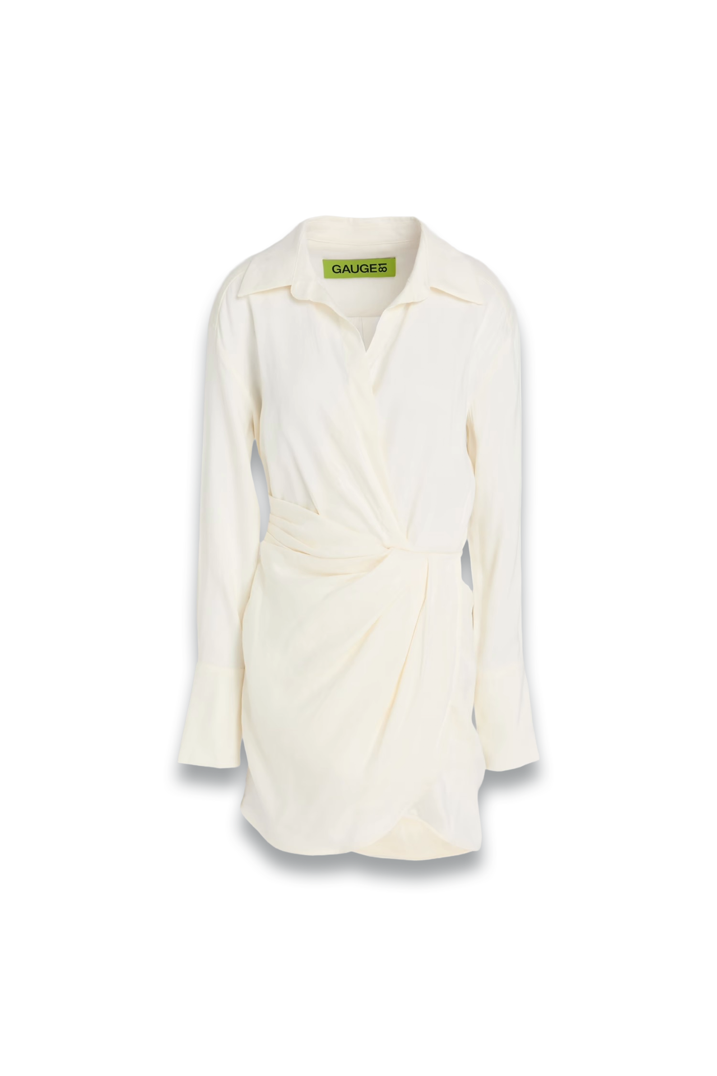 Puno Wrap-Effect Linen-Blend Mini Shirt Dress