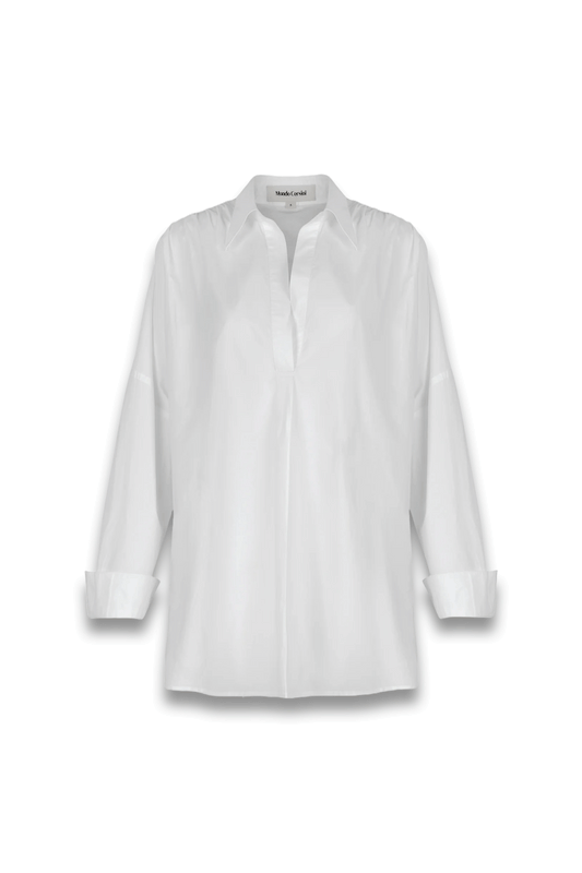 LETIZIA - White Cotton Shirt