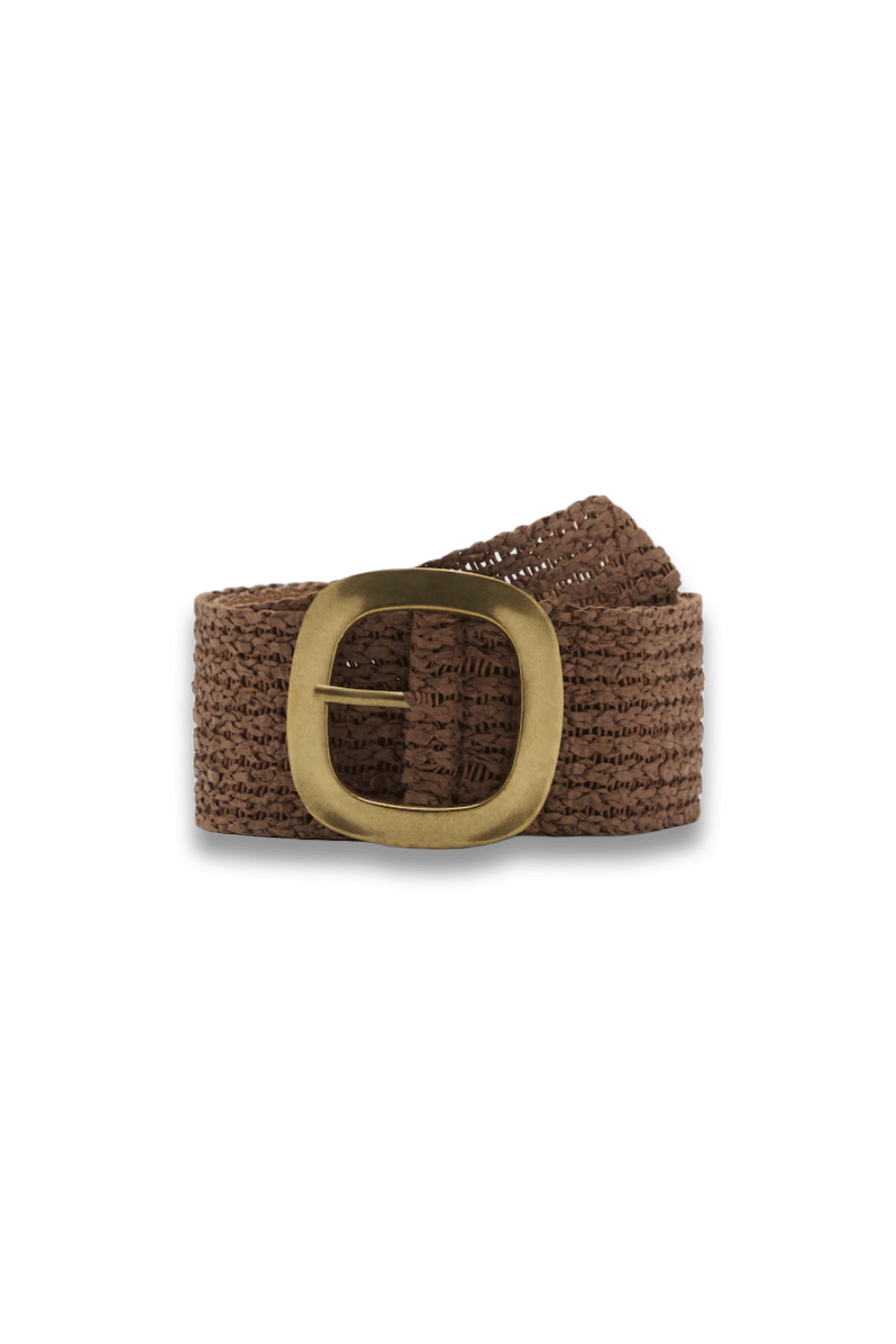 Natural Fibre Belt with Oval Buckle