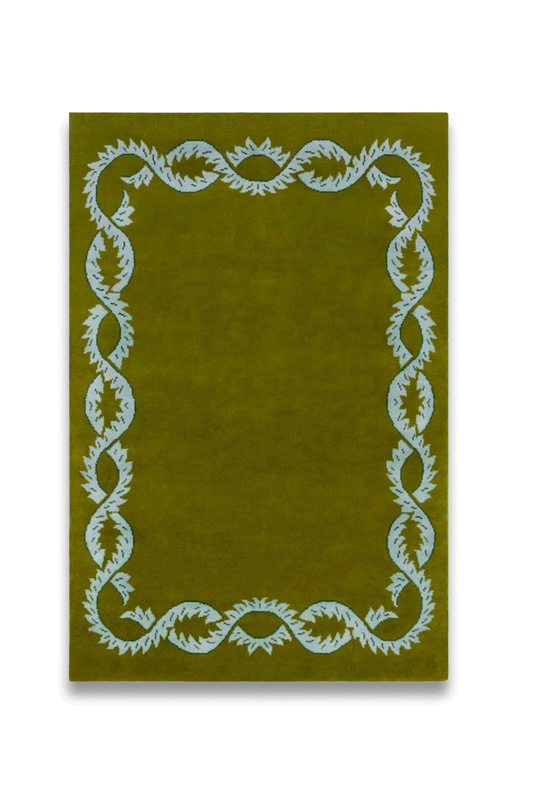 Climbing Vine Rug in Olive