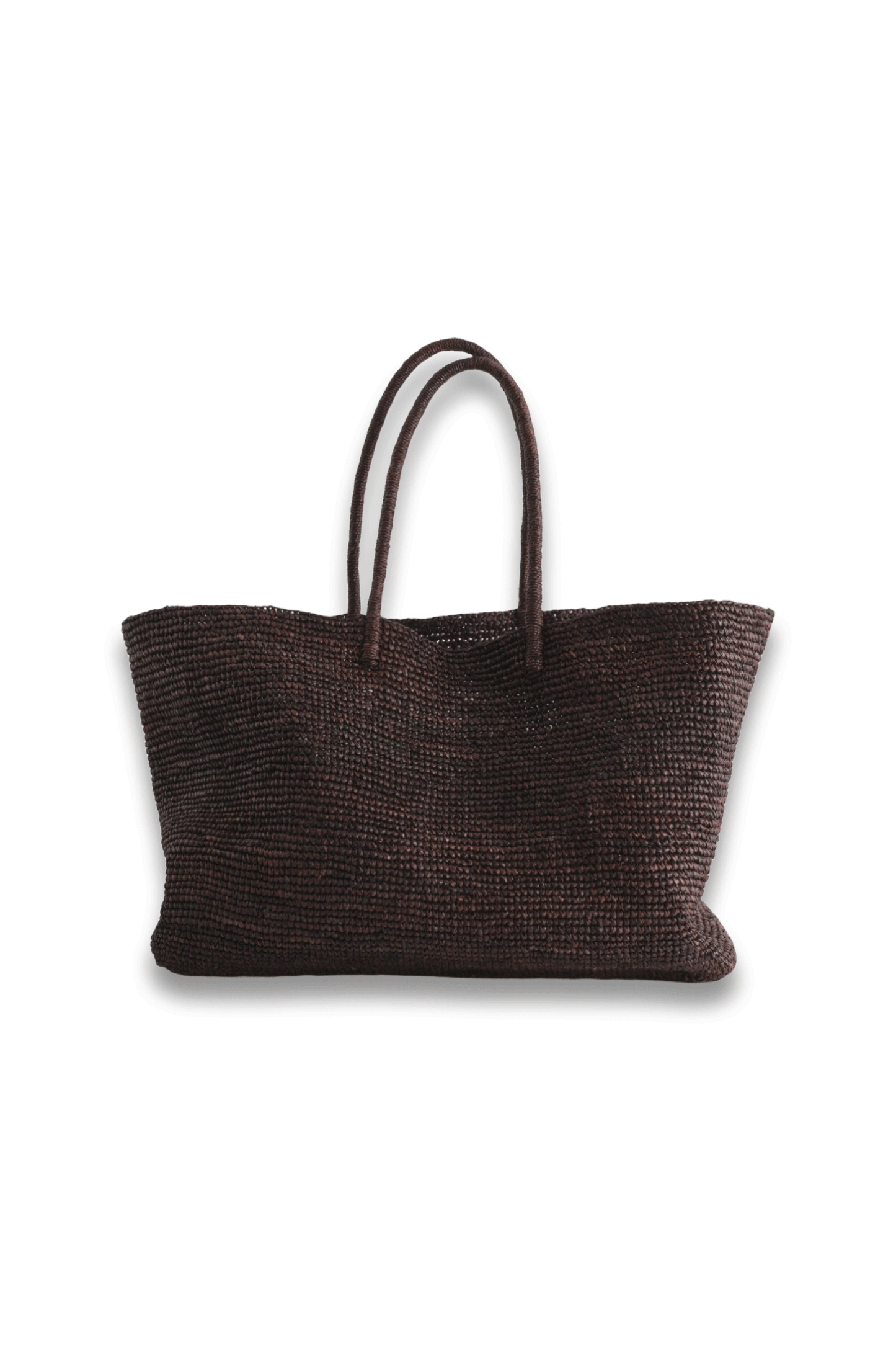 Oversized Hand-Woven Tote Bag in Raffia