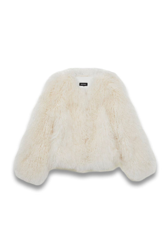 Meotine Shearling Jacket in Cream