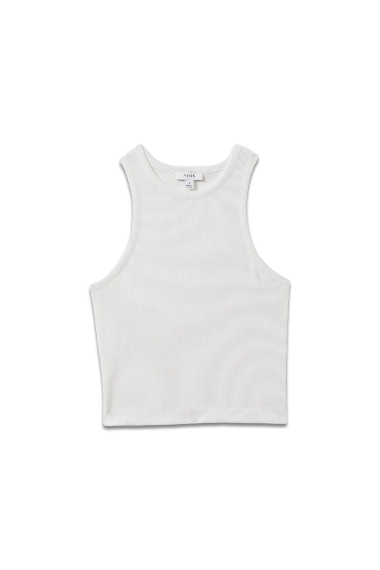 Andi Ribbed Cotton Blend Cropped Vest