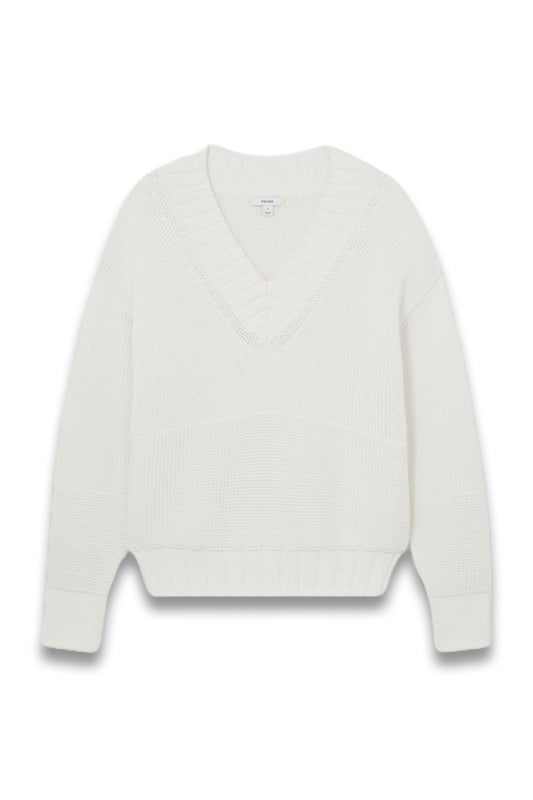 Jenny Cotton V-Neck Knit Jumper