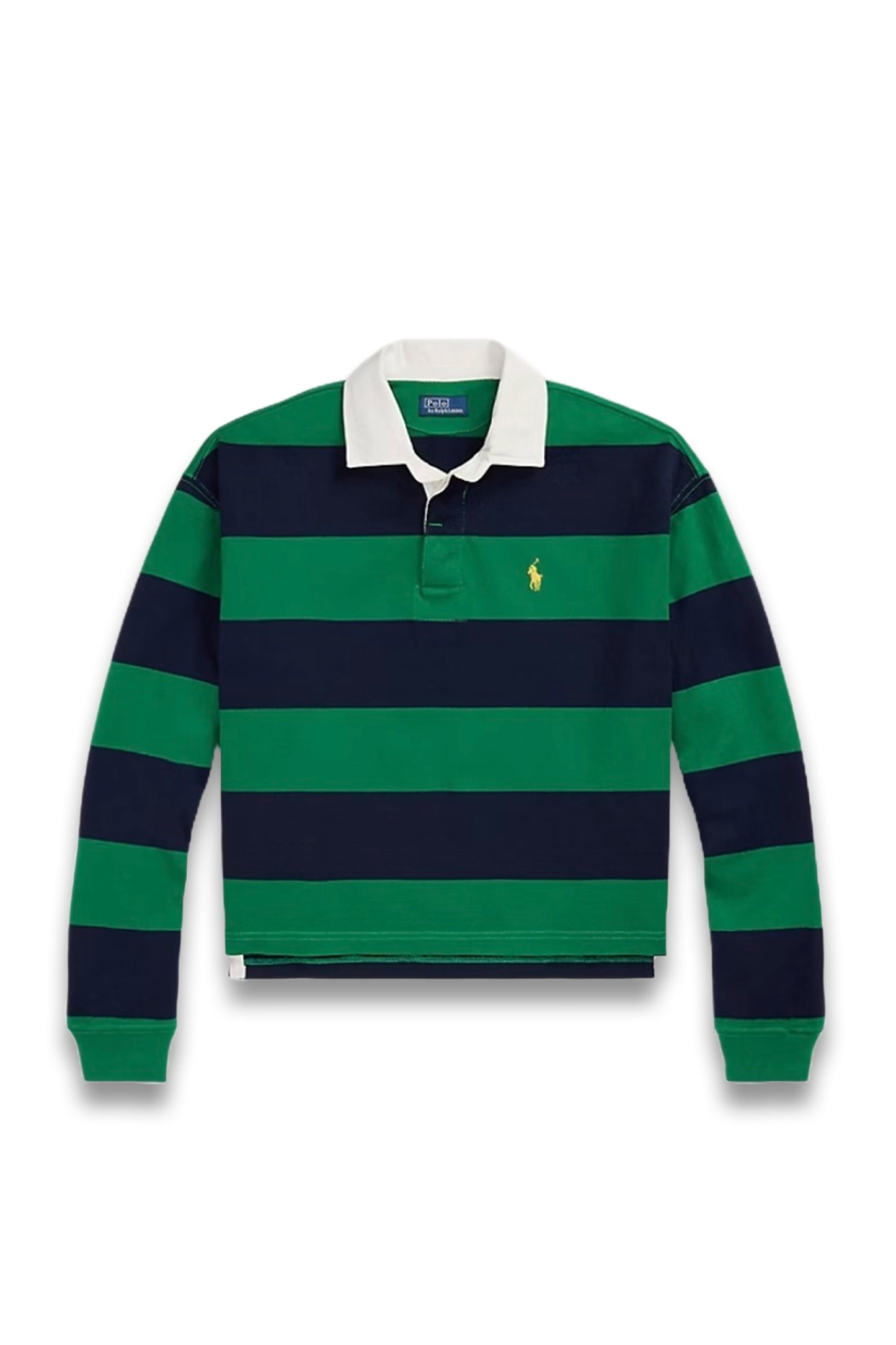 Striped Cropped Jersey Rugby Shirt