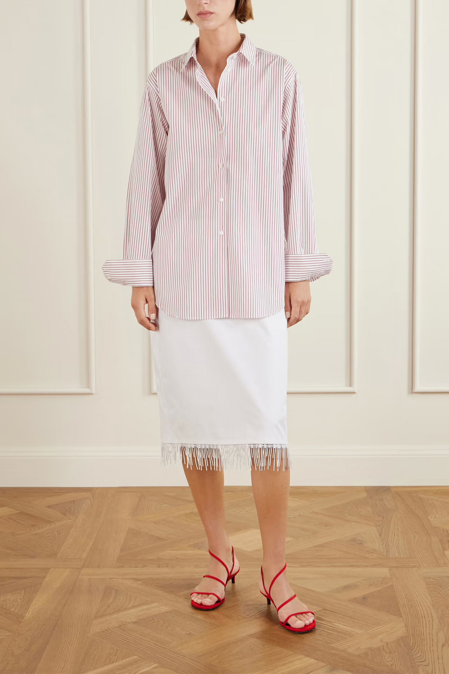 Striped Cotton-poplin Shirt